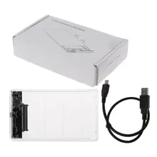 Прозрачный корпус для внешнего жесткого диска Тип C USB3.1 2,5 корпус для жесткого диска Тип с разъемами типа C и SATA Корпус жесткого диска