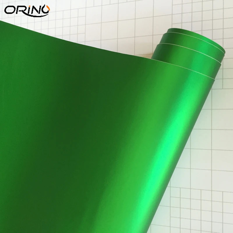 Apple Green Metallic Chrome Vinyl Film Wrap-1