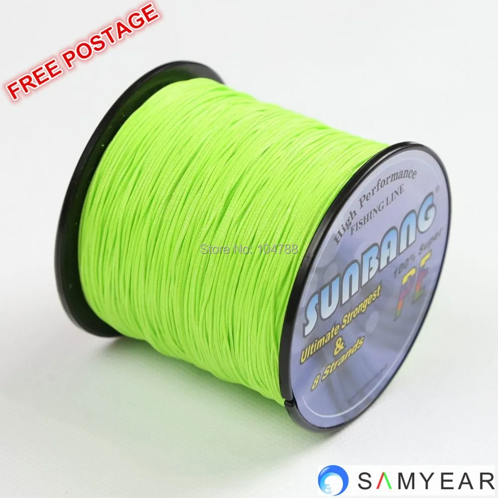 8 strands 500 м SUNBANG бренд супер сильный япония Multifilament чп плетеная Fishig линия 30 / 40 / 50 / 60 / 70 / 80 / 90 / 100LB