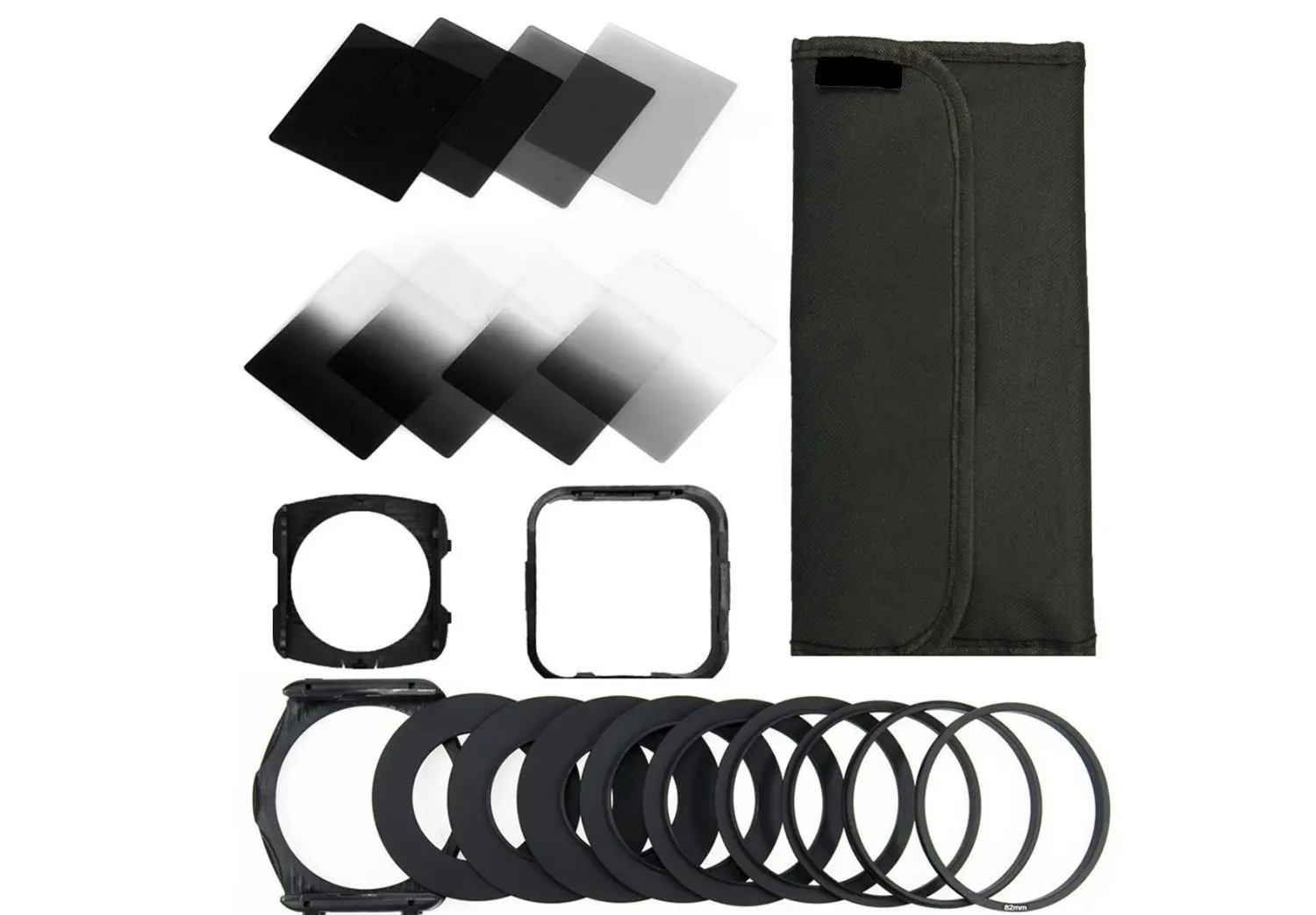 Completo Nd Filtro A Densità Neutra Set, Compatibile Con Cokin P Series Nd2 Nd4 Nd8 49Mm 52Mm 55Mm 58Mm 62Mm 67Mm 72Mm 77Mm 82Mm