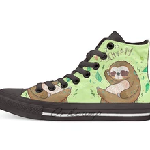 Я так лениво Дизайн Повседневная парусиновая обувь на заказ Прямая