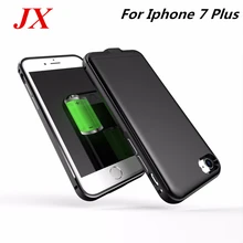 Металлический каркас батареи Чехол для iPhone 7 Plus батарея зарядное устройство чехол Крышка смартфона банк питания для Apple iPhone 7 Plus батарея Чехол