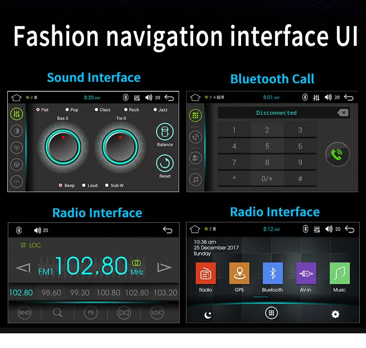 Best Automobile Capacitance Screen 7 Inch Vehicle Mounted Bluetooth Dual Spindle Machine MP5 Player GPS Navigation Integrated Machine 7