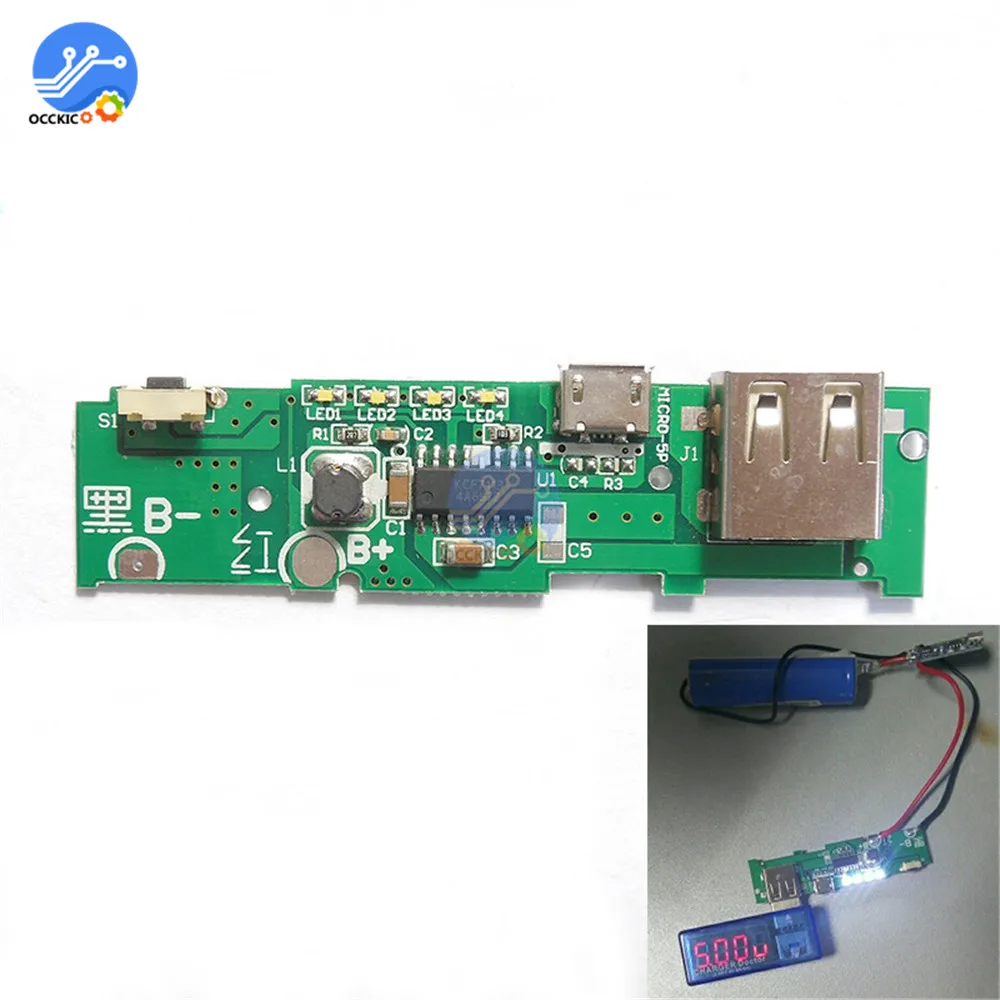 

18650 Lithium Battery Charger Module 5V 1A Power Bank Charger Balancer BMS 18650 Battery Charging Accessories Equalizer Board