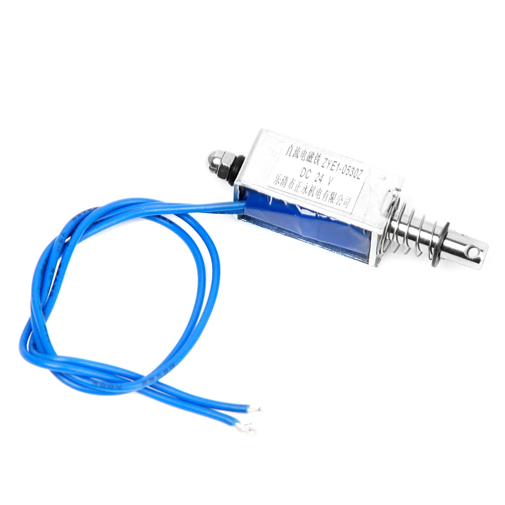 

DC 24V Push-Pull Type Open Frame Solenoid Electromagnet ZYE1-0530Z Electric Magnet Lifting Electro Magnet Strong Cup