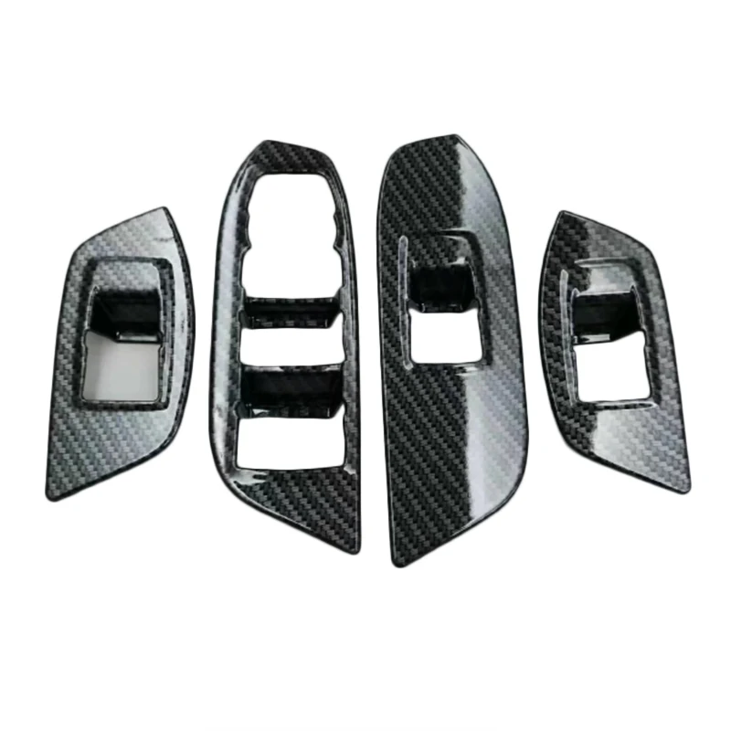 

4PCS Carbon Fiber window switch panel cover Tirm For Chevrolet Equinox 2017 2018
