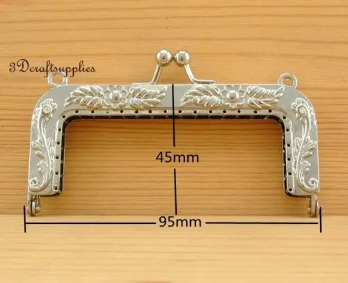 Винтажный никелевый сплав 9 5 см D19 с металлической рамкой для шитья|frame clasp|purse framebag