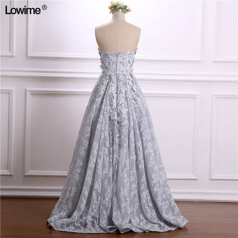 Fashion Prom Dresses 2018 Sweetheart Lace Appliqued vestido de festa Dress Elegant Hi-Lo Dress Prom (2)