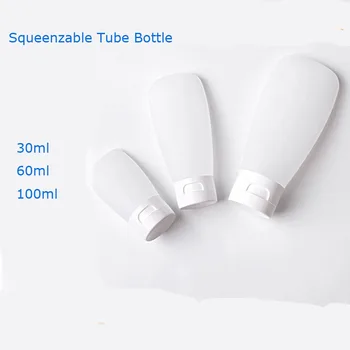 

300pcs/lot Refillable Bottles Travel Skin Care Lotion Shampoo Gel Squeeze Bottle 30ml 60ml 100ml Tube Containers Squeeze Kits