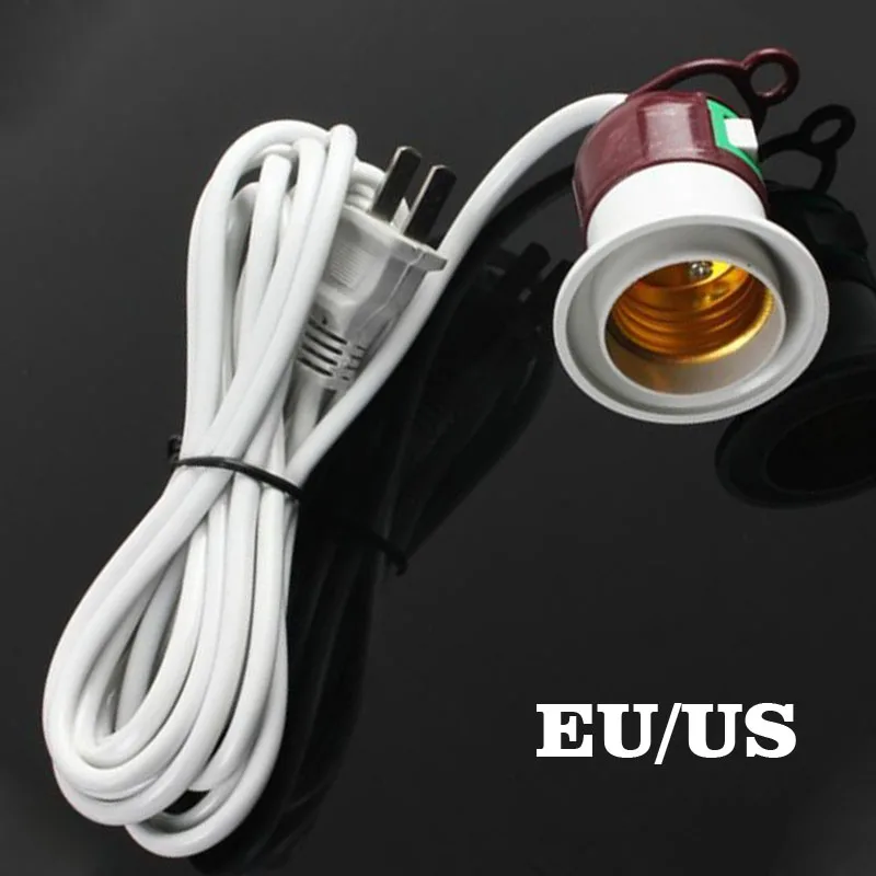 

E27 E26 Lamp Base Holder US EU Hanging Pendant LED Light Fixture Bulb Socket Cord Adapter With On/Off Switch Lamp Bases Holder
