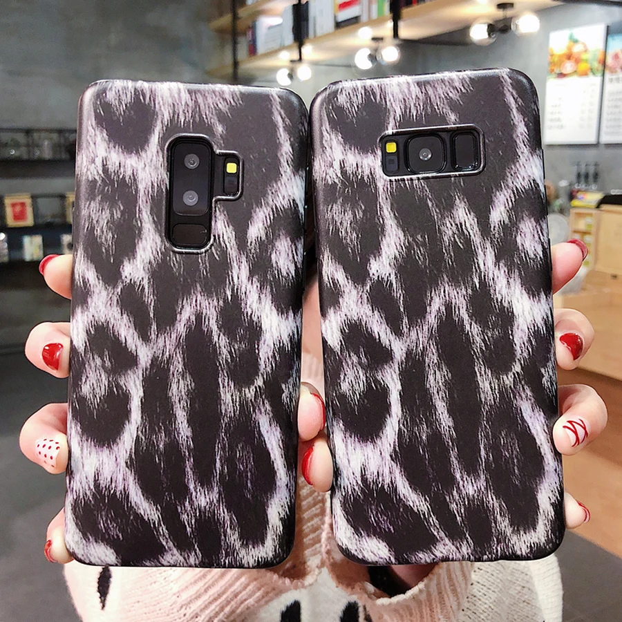 

case for samsung galaxy s8 s9 note 9 8 case cover fashion 3d leopard painted soft silicon phone bag cases for samsung s9 capa