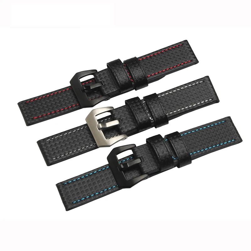 Ремешок из углеродного волокна для часов водонепроницаемый браслет ручной