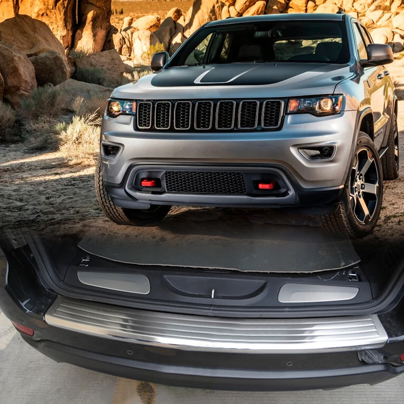 Для Jeep Grand Cherokee 2014 2015 2016 2017 2018 наружный задний бампер из нержавеющей стали