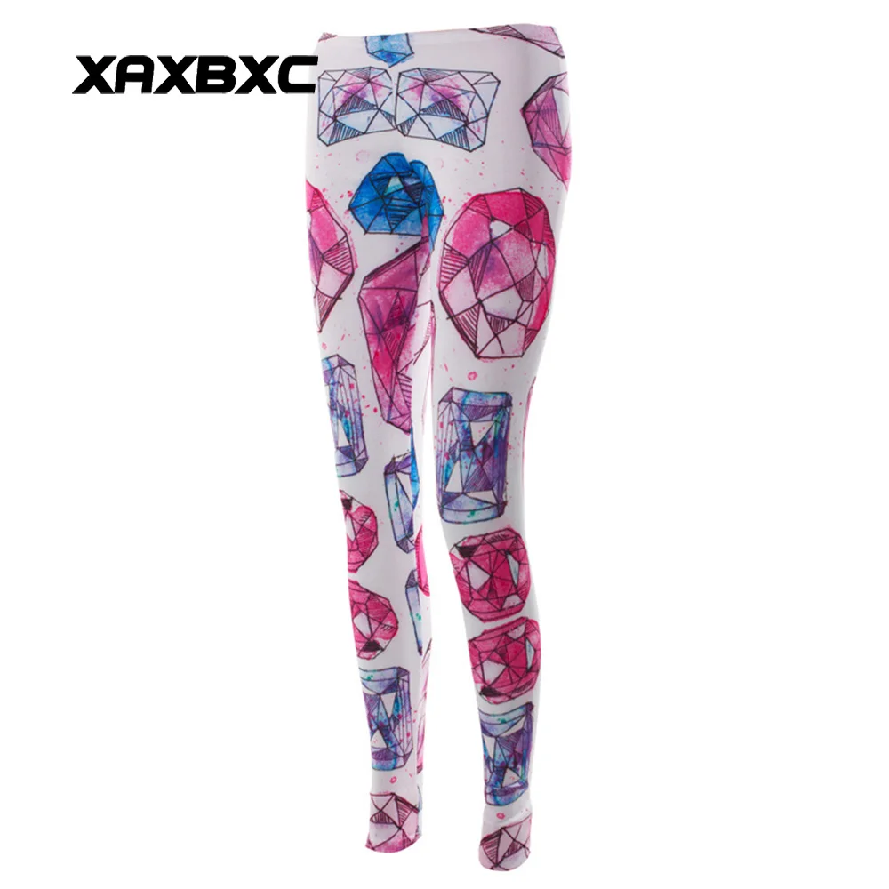 New Arrival 1387 Sexy Girl leggins Shine Crystal diamond Printed