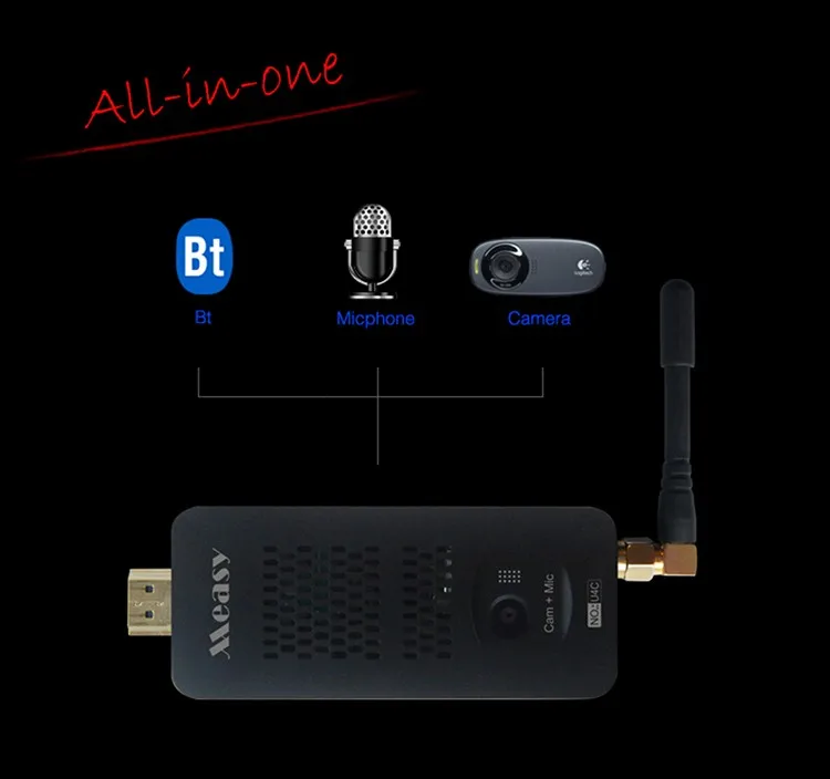 Measy U4C RK3188 четырехъядерный 1G+ 4G HD камера медиаплеер палка Android tv box Smart tv box Мини ПК установка Google Play Store