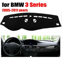 RKCA cobre esteira Do painel do Carro para BMW Série 3 com navegação 2005-2011 Left hand drive dashmat pad tampa do traço auto acessórios