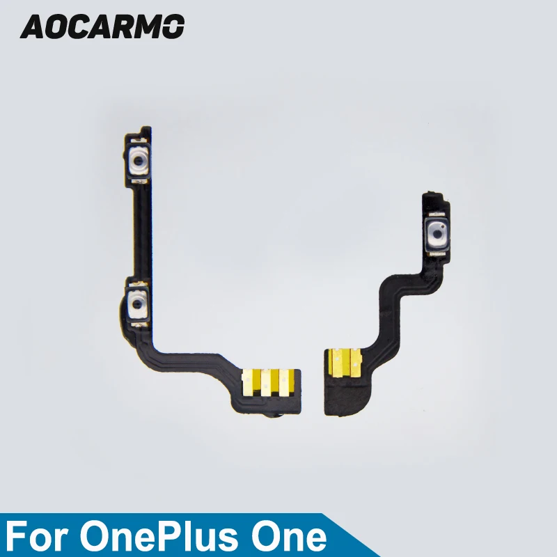 Гибкий кабель Aocarmo для OnePlus One 1 + A0001 кнопка включения/выключения звука запасная