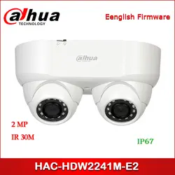 Dahua HAC-HDW2241M-E2 2MP Starlight HDCVI IR камера с двойным объективом CVI/TVI/AHD/выход CVBS переключаемая камера видеонаблюдения