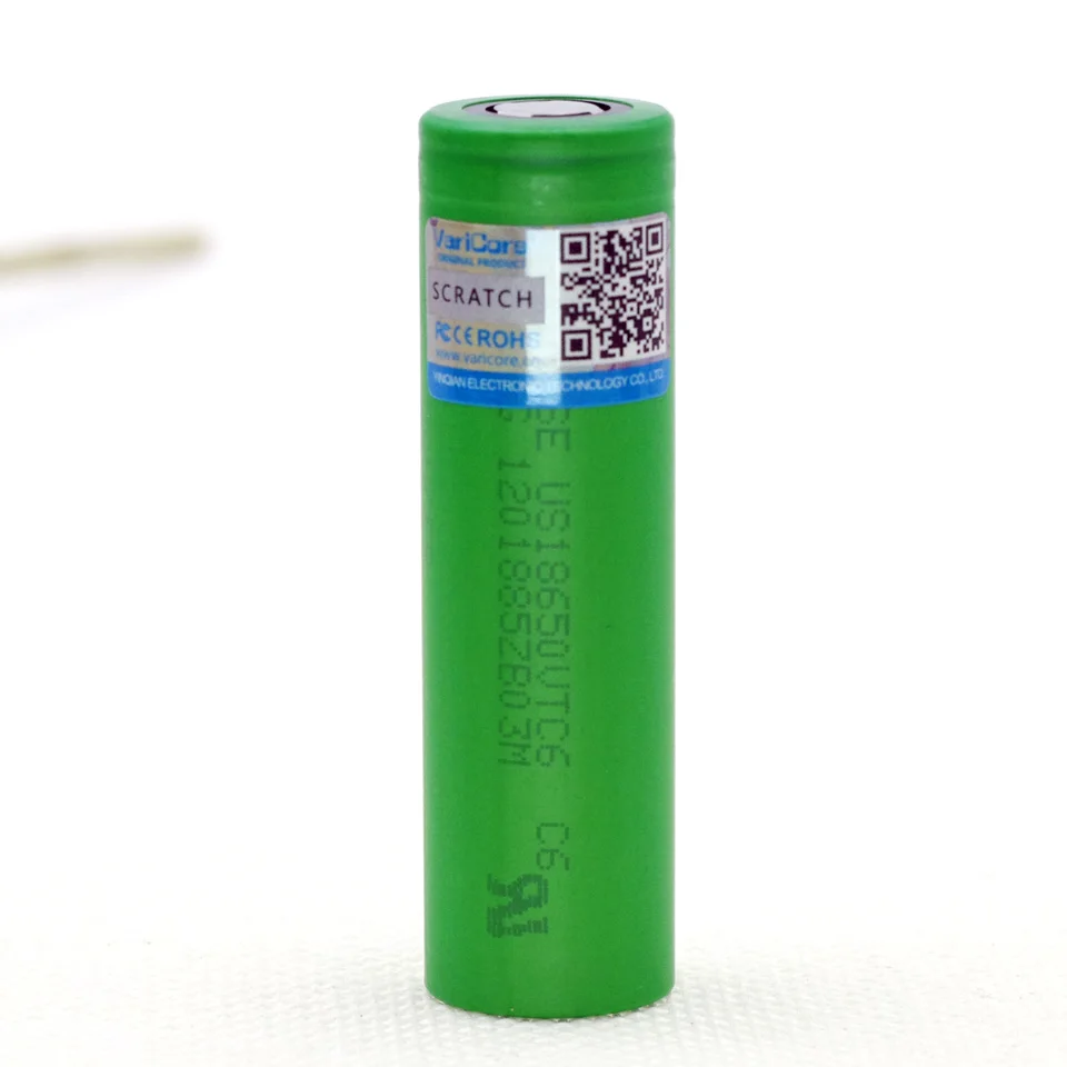 

VariCore VTC6 3.7V 3000mAh 18650 Li-Ion Battery 30A discharge for US18650VTC6 toy flashlight E-Cigarette tools ues