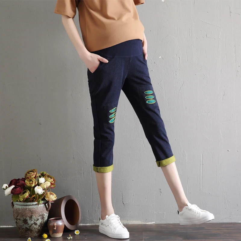 high waisted maternity trousers