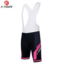 X-tiger-pantalones cortos de LICRA para ciclismo para mujer, pantalones cortos para bicicleta de montaña, 100%, con almohadilla de Gel 3D Coolmax, verano 2020