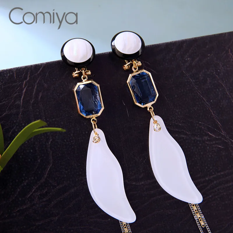 Серьги подвески Comiya этнические богемные серьги корейские модные ювелирные