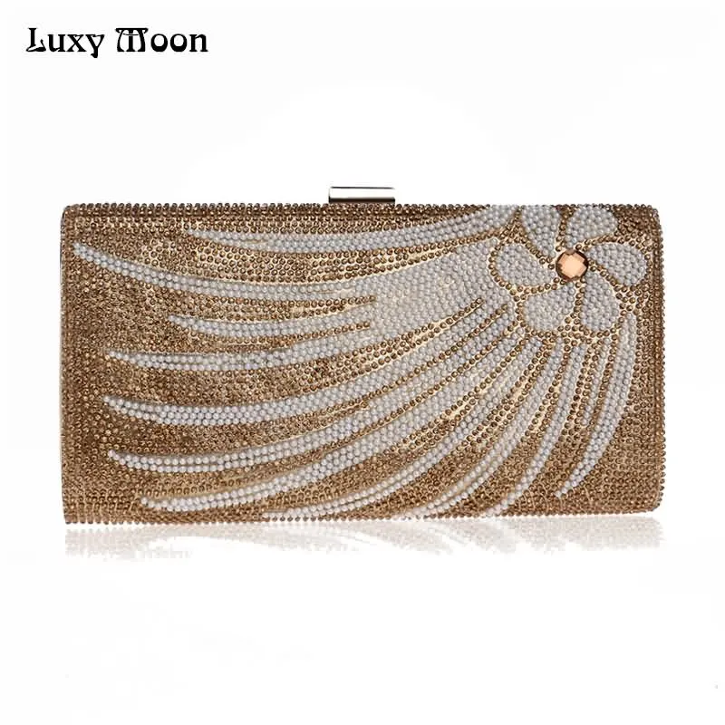 

Luxy Moon Evening Bags Crystal Diamond Clutch Evening Clutches Women's Handbag Wedding Party Purse Wallet Female pouch bag ZD677