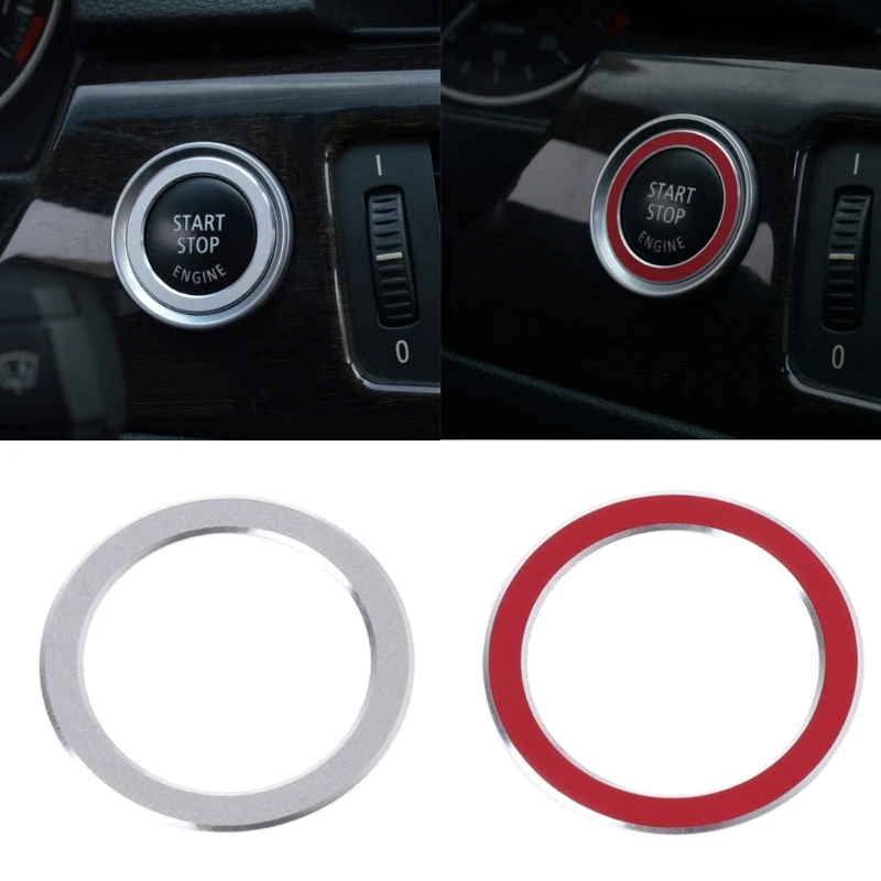 

Car Engine Start Push Button Ring Trim For BMW E90 3 Series 318 320 325i 2005-12