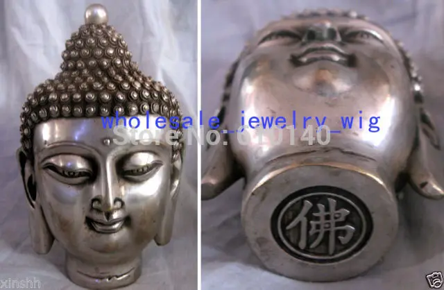 

Collectibles Oblation Religion Spirituality Buddhism Buddha Tibet silver statue
