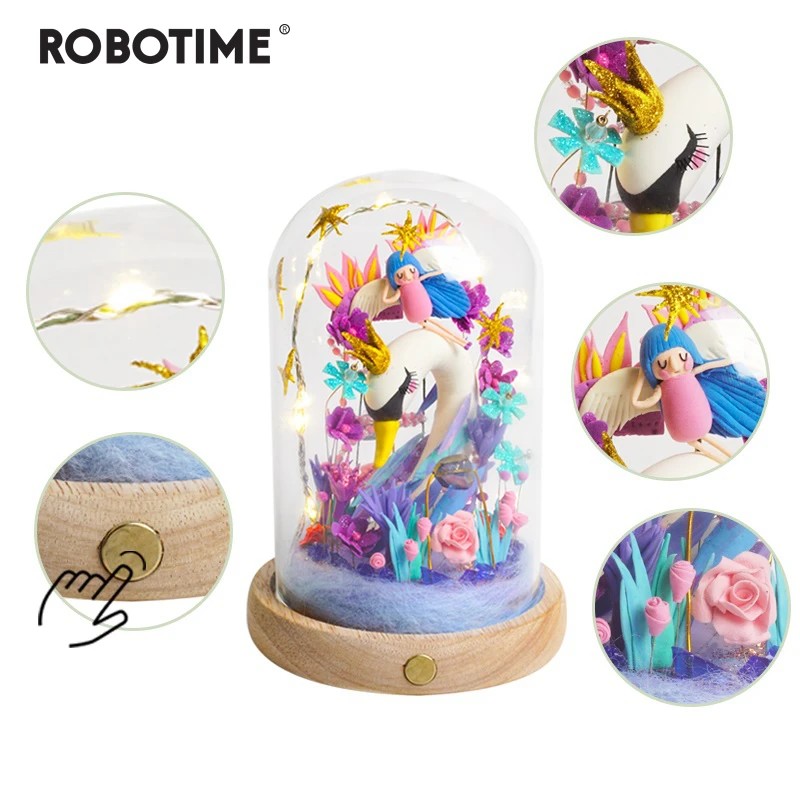 

Robotime New Arrival Creative Sleeping Swan DIY Model Building Kits Assembly Toy Gift for Children Adult DC04
