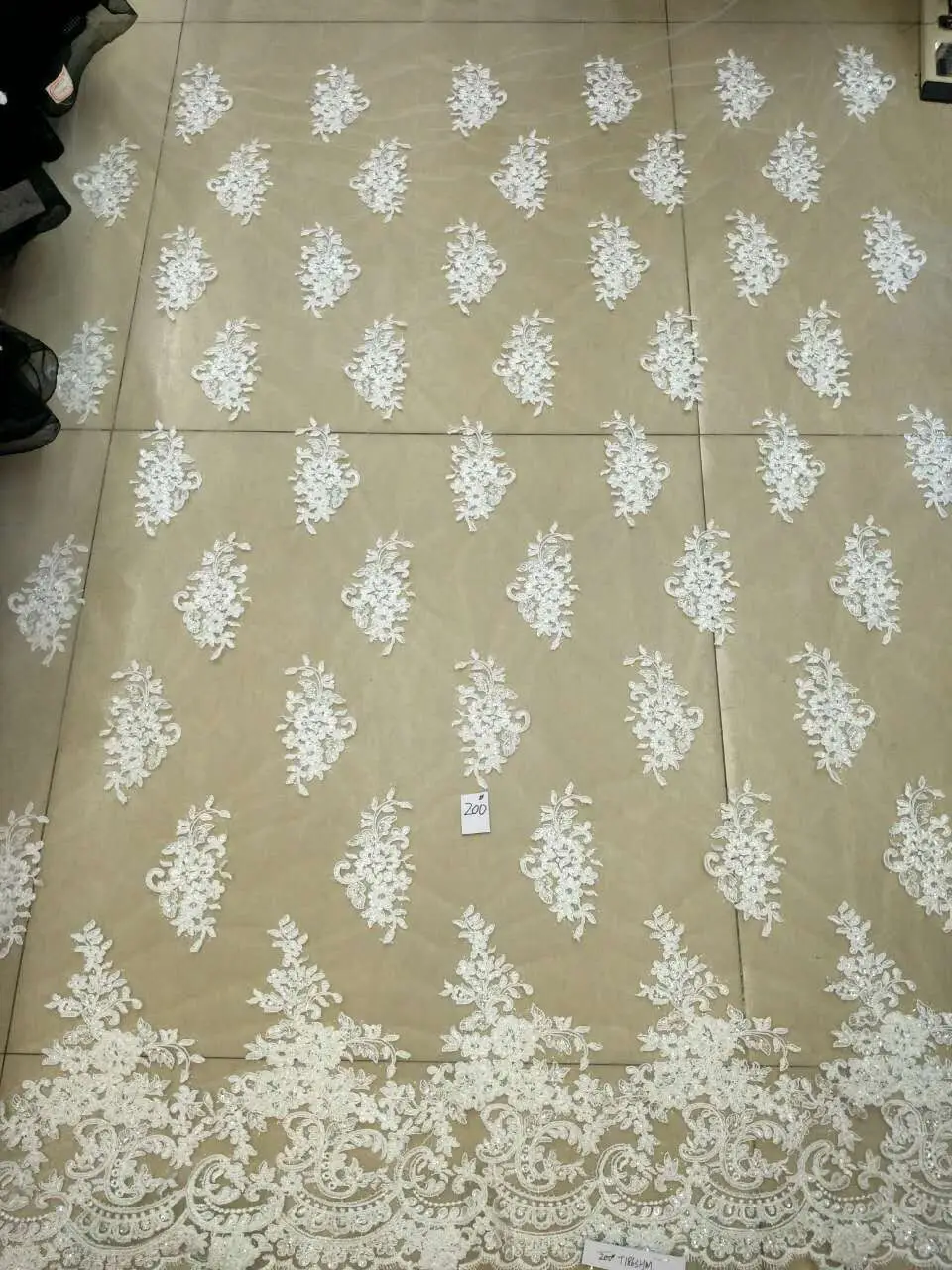 

Y36 African net lace French organza voile Fabric High Quality Guipure tulle mesh embroidery Fabric