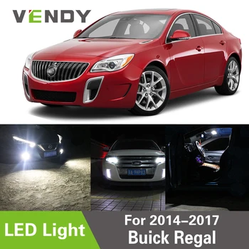 

VENDY 1pcs LED Light For 2014-2017 Buick Regal For Reverse Clearance License Plate Dome Map Door Bulb Lamp W16W T15 921 H10 W5W