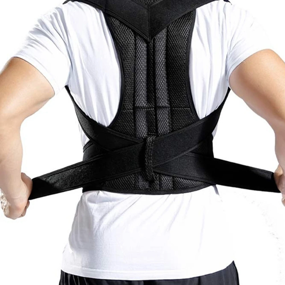 Регулируемая поддержка спины горбатого сустава Корректор осанки ключицы
