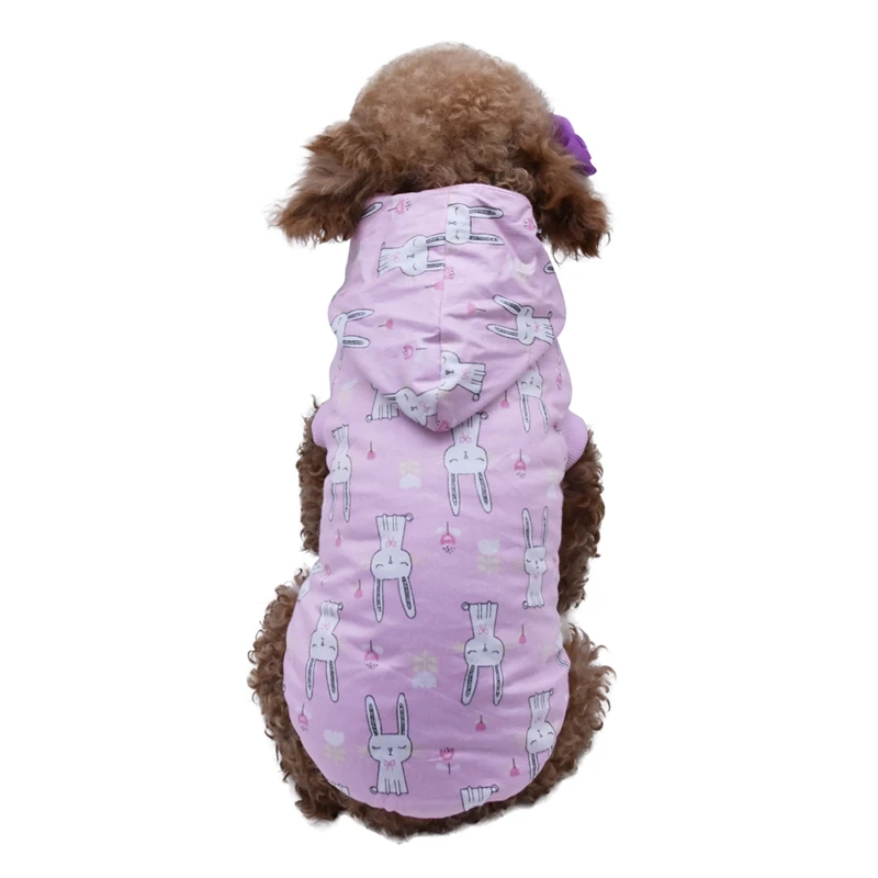 Pet Dog Clothes Sweaters Fashionable Hooded Sports Leisure Hoody Jumper Puppy Dogs Jacket Coat Cotton Padded | Дом и сад