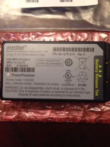 

Brand New Genuine For Symbol Motorola MC3090 MC3190 Battery 82-127912-01 Slim Size