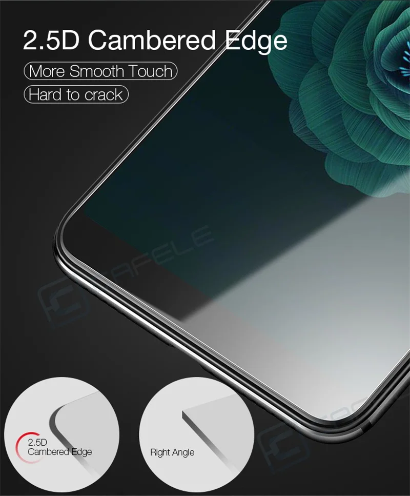 CAFELE закаленное стекло для Xiaomi mi 6 mi 6 6X A2 защита экрана 2.5D закругленные края HD прозрачное защитное стекло пленка для Xiaomi mi 6