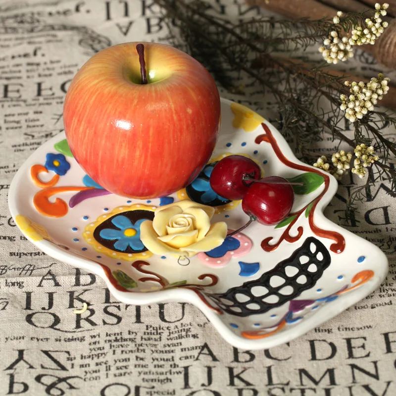 skull hand painting plate ceramic dish fruit plate salad plate wall decoraton home deco halloween deco - Halloween Plates Ceramic skull hand painting plate ceramic dish fruit plate salad plate wall decoraton home deco halloween deco - Halloween Plates Ceramic