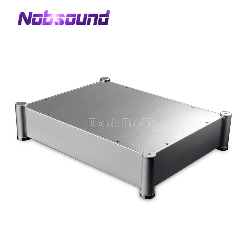 Nobsound алюминиевый ЦАП шасси чехол усилитель корпус DIY шкаф коробка Hi Fi 430*95*330 мм