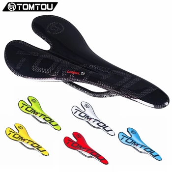 

TOMTOU Full 3K Carbon Saddle Cycling Road Bike Mountain Bicycle Front Seat Mat Bike MTB Parts Ultralight 95g