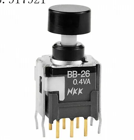 

[ZOB] BB25AH imported from Japan nkk day open BB26AH-FA miniature push button switch BB26AB-HA waterproof seal --20PCS/LOT