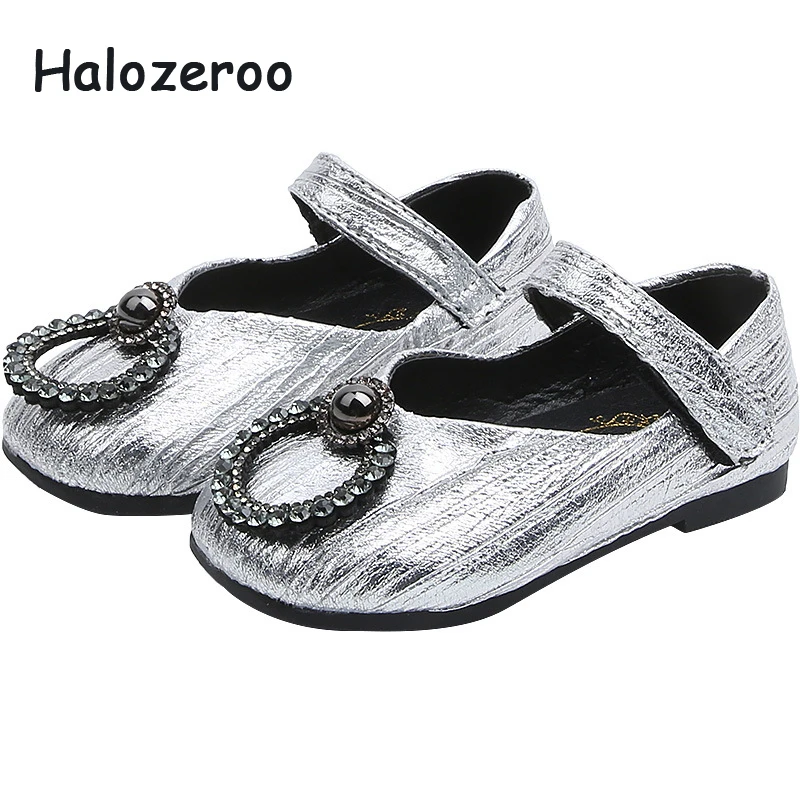 

Baby Girls Fashion Shoes Spring New Children Rhinestone Flats Toddler Soft Shoes Brand Princess Shoes Black Cute Mary Jane 2019