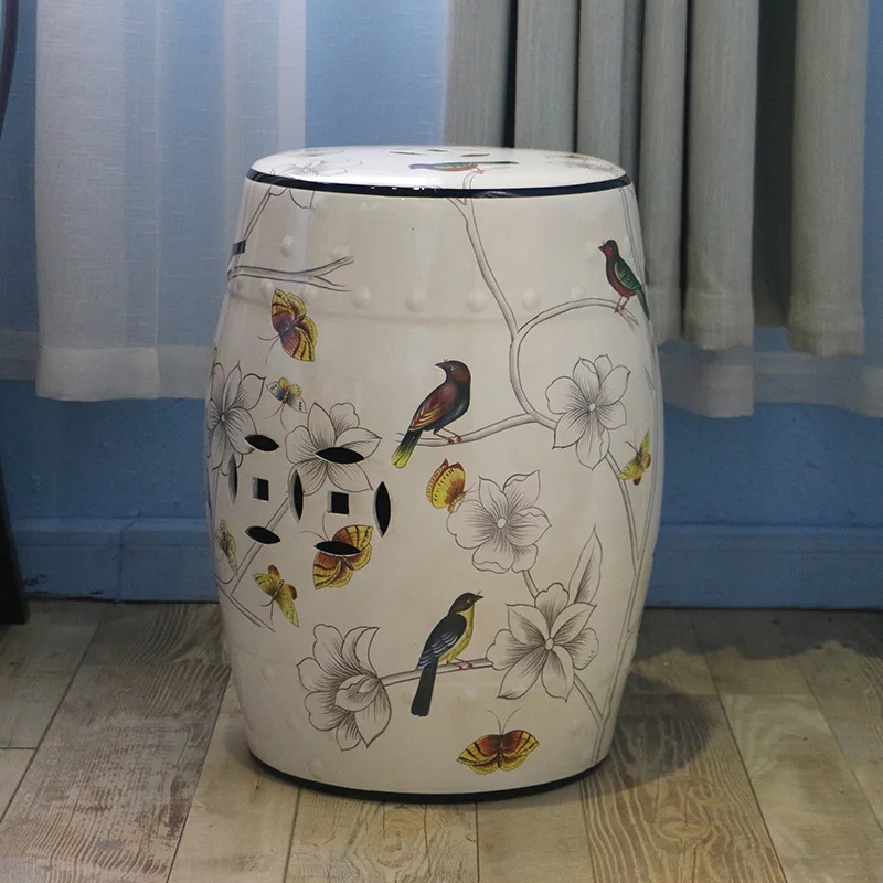 Современные китайские декоративные керамические барабанные табуреты для дома и garde decoraton