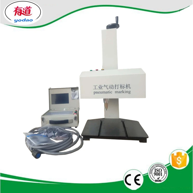 

Mini Small Metal Engraving Machine For Nameplate / Pneumatic Dot Peen Marking Machine 180*90mm 110V 220V