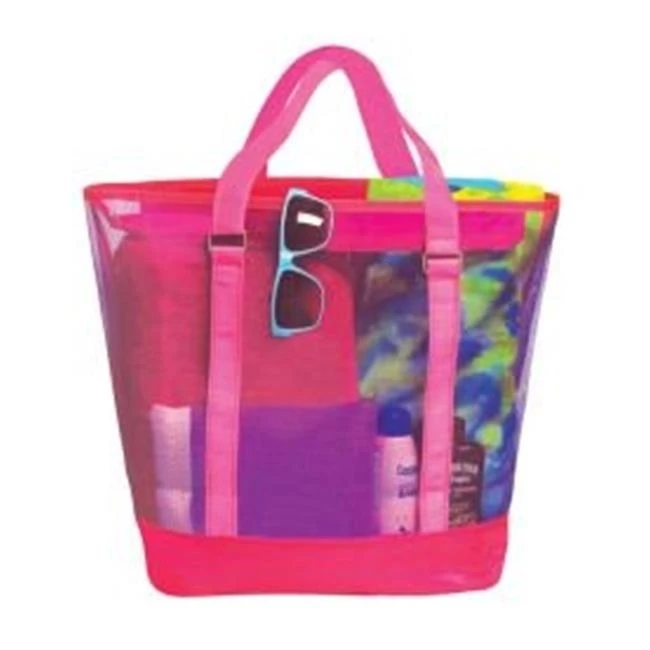 DM Merchandise SLTOT-AS Mesh Tote Bag Two-Tone