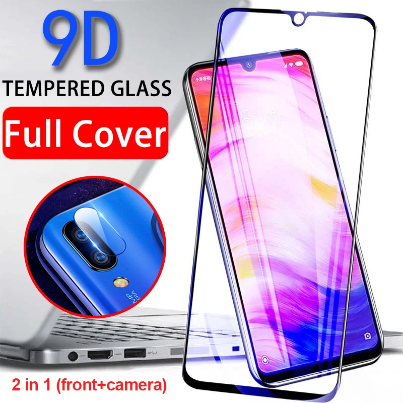 

9D Protective Glass on Redmi Note 7 Case full Cover Screen Protector xiomi For Xiaomi redmi note 7 pro 6 a Camera Tempered Glas