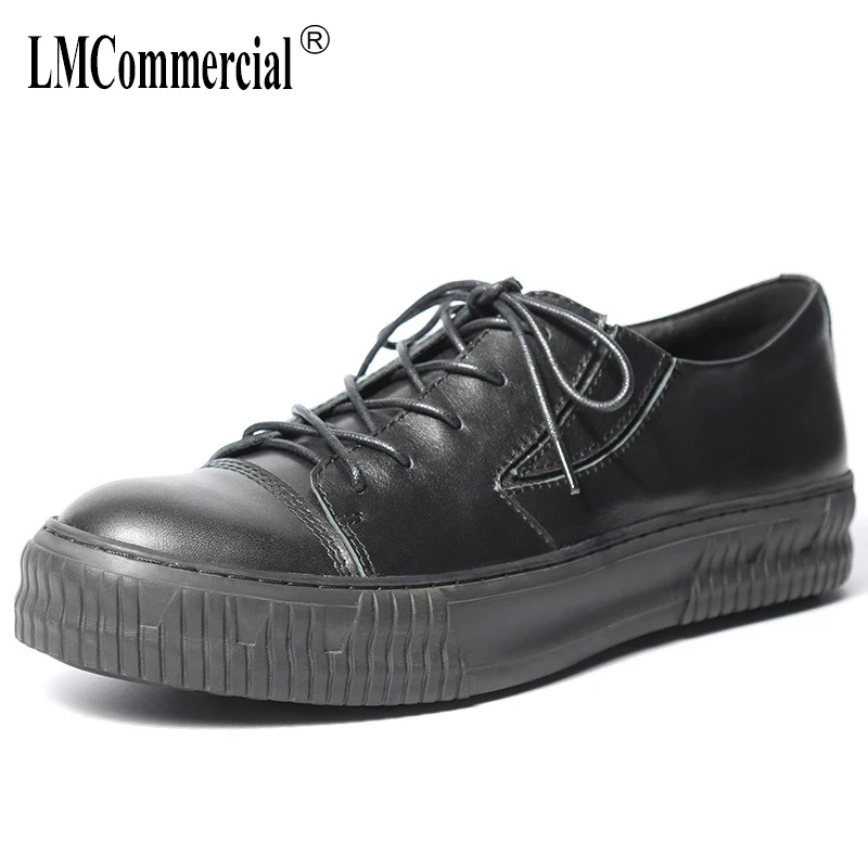 

Genuine Leather men's shoes all-match cowhide breathable sneaker fashion boots men casual shoes spring autumn summer Leisure