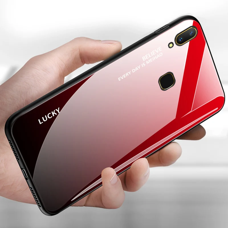 ДЛЯ VIVO Z3 чехол противоударный гладкий жесткий чехол из закаленного стекла для VIVOZ3 Z 3 мягкий бампер корпус Чехол