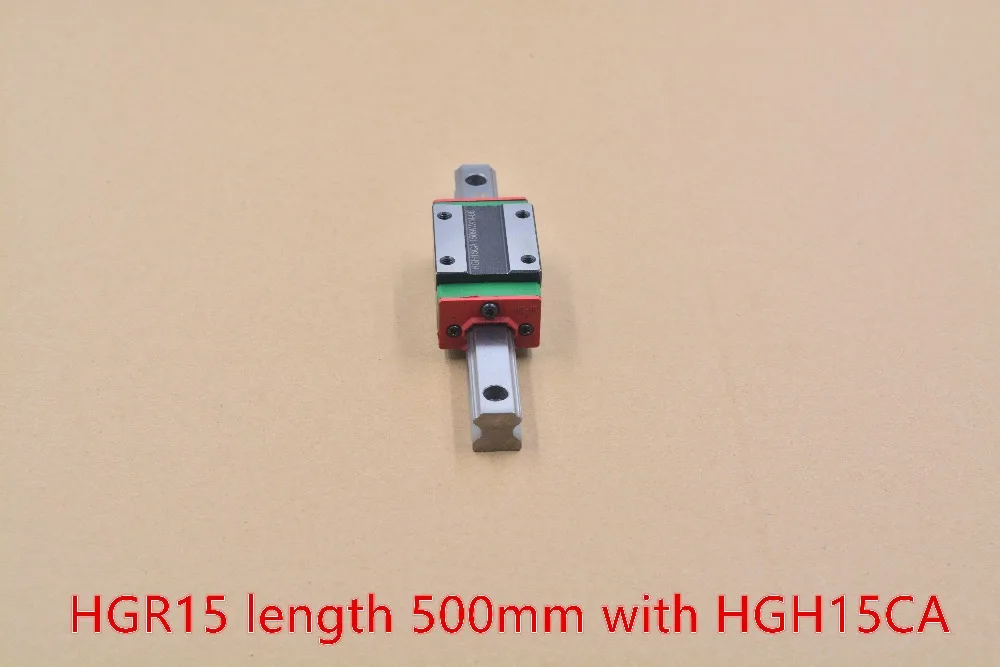 HG linear guide HGR15 width 15mm length 500mm with HGH15CA linear motion slide rail for cnc