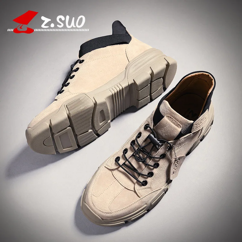 Spring new sneakers shoes men loose belt low help leather workshop wind size casual board shoes men's tide shoes