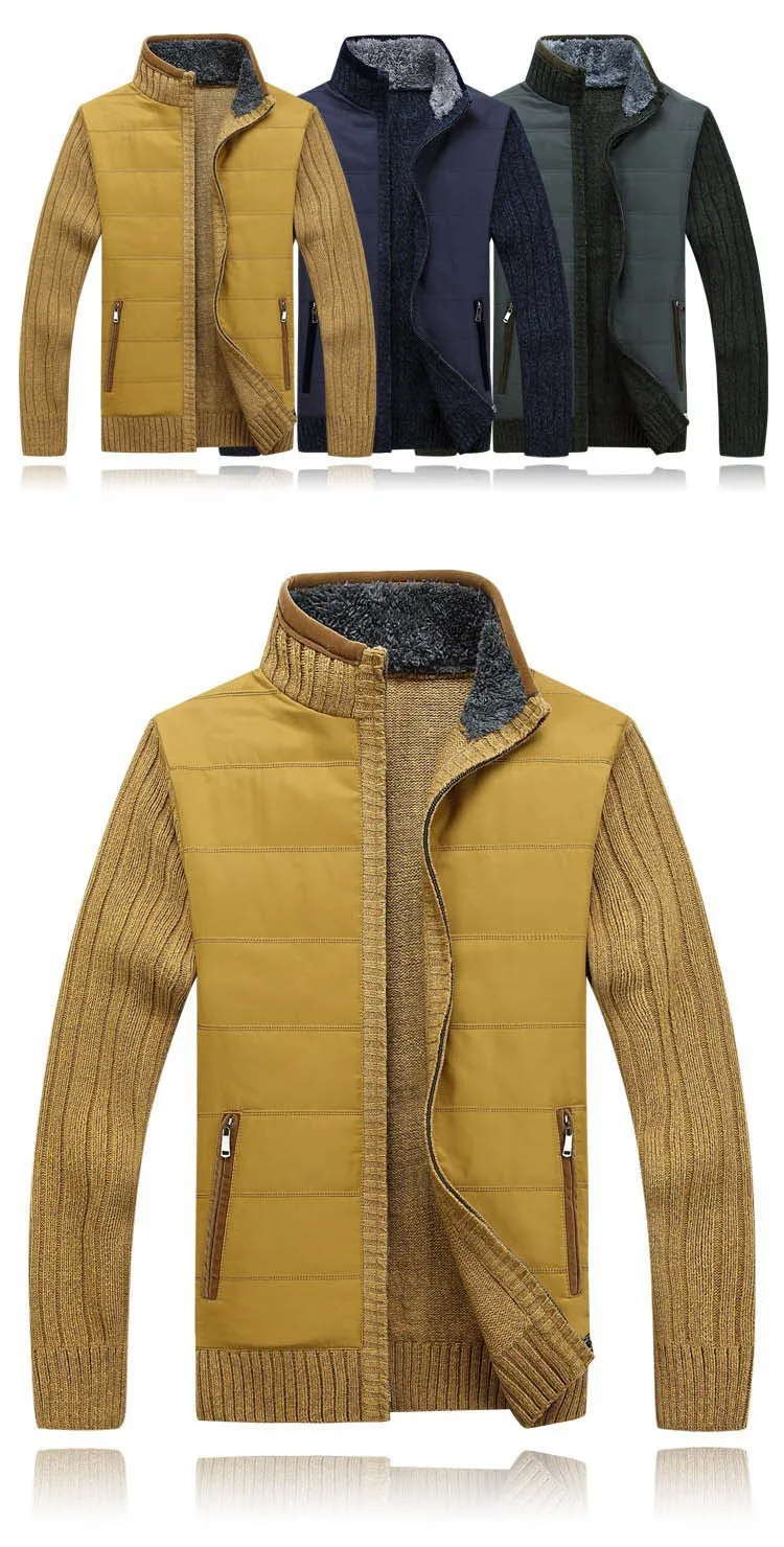 Aolambgs Sweater Men Autumn Winter Thick Collar Male Cardigan 2016 Fashion Brand Clothing Outwear Knitting Sweter Hombre M-3XL (1)